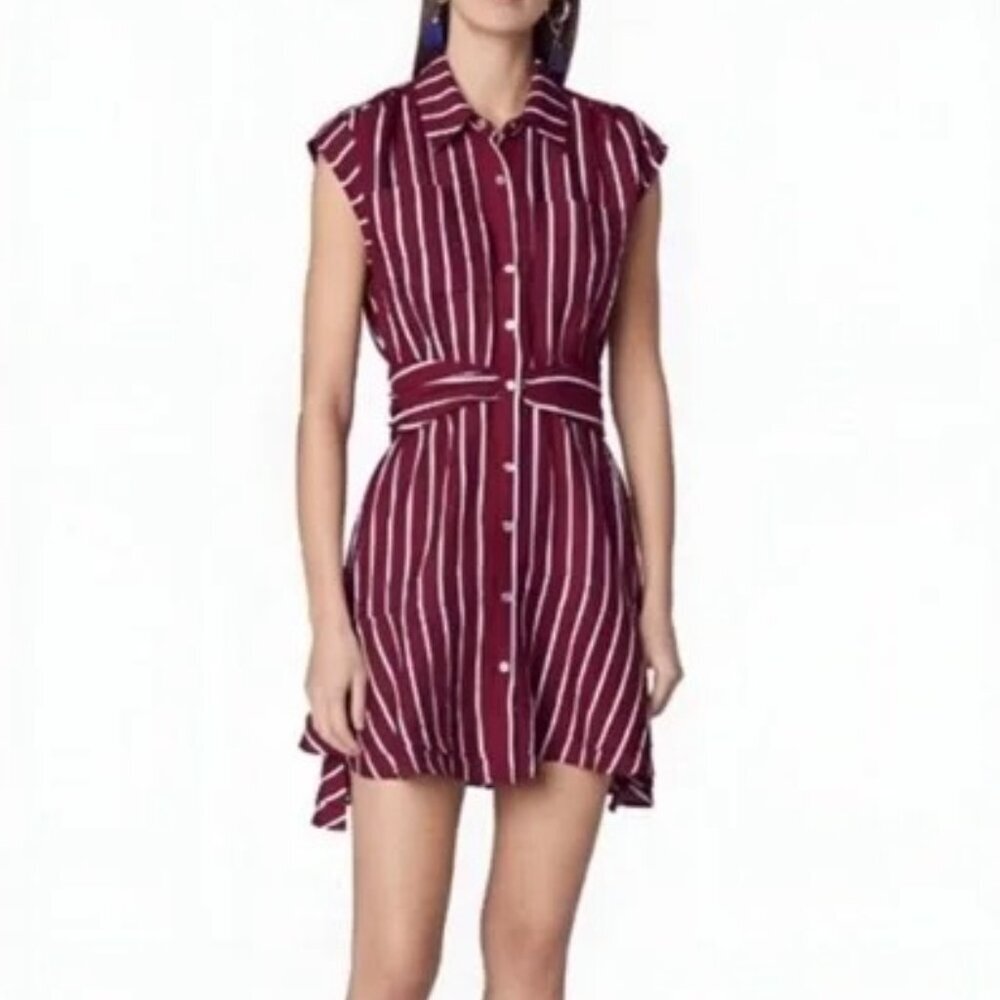 Derek Lam 10 Crosby Cora Striped Shirt Dress Size 00